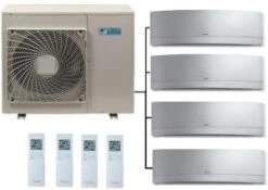 Daikin 4MXM80A Outdoor Unit - 4 Emura Indoor Units