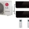 MU4R25.U21 Outdoor Unit - 2 Artcool Mirror Wall Mounted Units -Outlet HVAC Crate Store LG Twin New 2
