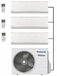 Panasonic CU-3Z52TBE Outdoor Unit - 3 Indoor Units