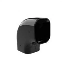 Black Trunking Horizontal Elbow - CP72