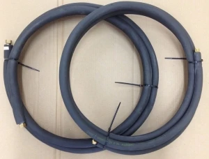 Insulated Flared Copper Pipes 10 Metres 1/4" & 3/8" 3 Insulated Flared Copper Pipes 10 Metres 1/4" & 3/8"